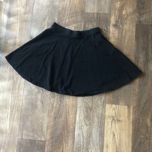 Black a-line skirt